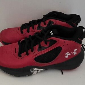 Under Armour Kids Red and Black Sneakers
